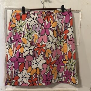 Ann Trinity Size 12 Colorful Short Mini Skirt Floral